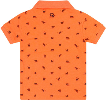 FlinQ jongens polo Fel oranje - 92
