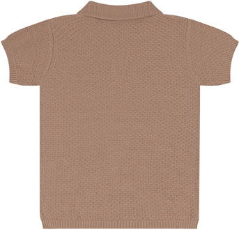FlinQ jongens polo Taupe - 80