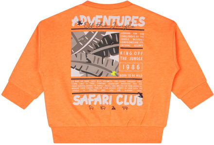 FlinQ jongens sweater Fel oranje - 92