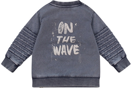 FlinQ jongens sweater Grey denim - 80