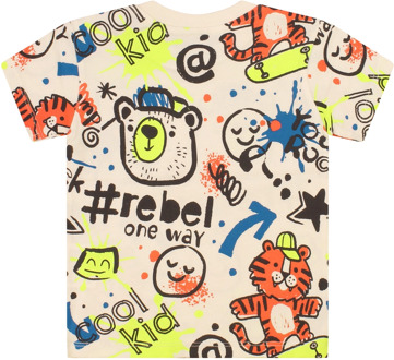 FlinQ jongens t-shirt Ecru - 86