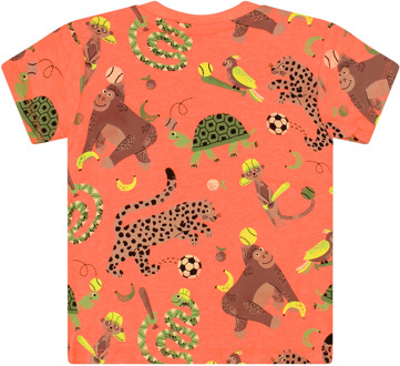 FlinQ jongens t-shirt Fel oranje - 86