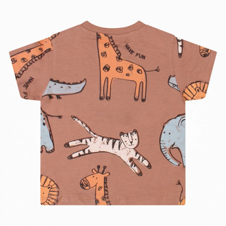 FlinQ jongens t-shirt Licht bruin - 92