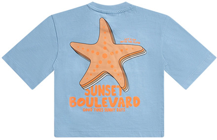 FlinQ jongens t-shirt Pastel blue - 98