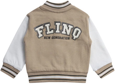 FlinQ jongens vest Zand - 80
