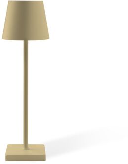 FlinQ Tafellamp Nova - Oplaadbaar - Dimbaar met geheugenstand - 3 lichtstanden - 38cm - Goud