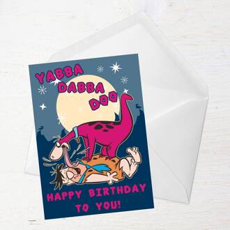 Flintstones Happy Birthday Greetings Card - Giant Card