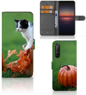 Flip Case Sony Xperia 1 II Hoesje Kitten