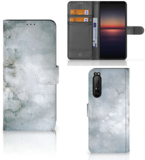 Flip case Sony Xperia 1 II Smartphone Hoesje Painting Grey