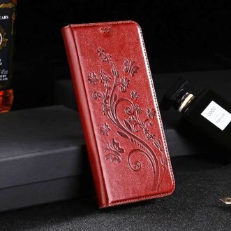 Flip Case Voor VIVO V17 Neo Leather Wallet Cover Voor VIVO V17 Neo V 17 V17Neo Case Luxe Magnetische Stand kaarthouder bruin FZ Shu