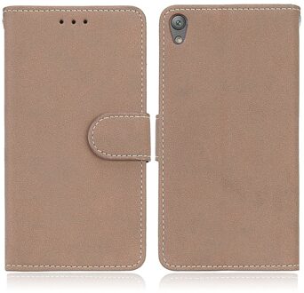 Flip Cover PU Leather Case Voor Sony Xperia E5 Case Voor Sony E5 E 5 Cover Telefoon Tassen Gevallen Voor sony Xperia E5 F3311 F3313 Tassen Beige