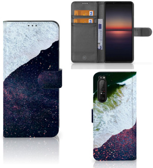 Flip Cover Sony Xperia 1 II Telefoon Hoesje Sea in Space