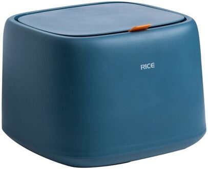 Flip-Deksel Niet Giftig En Veilig Rijst Doos Huishoudelijke Rijst Opbergdoos, insect-Proof En Stofdicht Eenvoudige En Modieuze Stijl Blauw