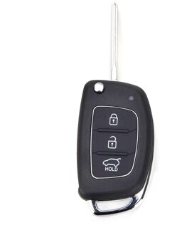 Flip Key Shell Geschikt Voor Hyundai Ix45 Santa Fe Remote Key Case Fob 3 Knop