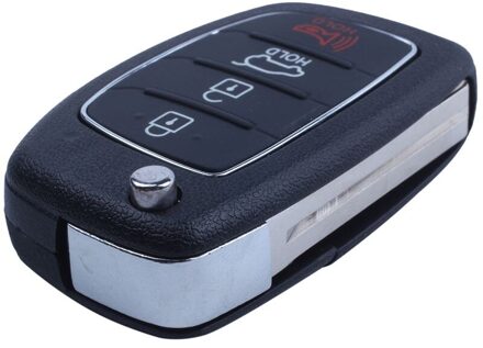 Flip Key Shell Geschikt Voor Hyundai Santa Fe Remote Key Case Fob 4 Knop PG180D