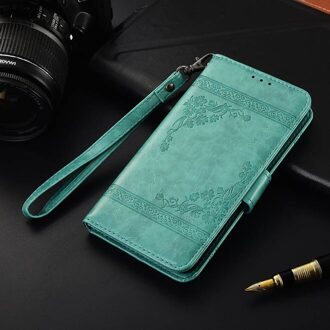 Flip Portemonnee Lederen Case Op Voor Samsung Galaxy M31 M 31 Case Voor Samsung M31 Back Cover M31 Case olie--groen