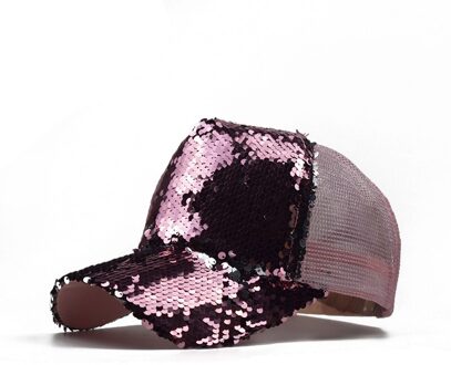 Flip Sequin Mesh Cap Dames Casual Wild Baseball Cap Daddy Cap stijl 4