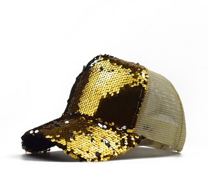 Flip Sequin Mesh Cap Dames Casual Wild Baseball Cap Daddy Cap stijl 5