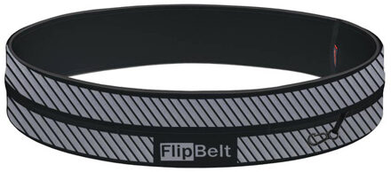 FlipBelt Reflective - Running belt - Zwart - M