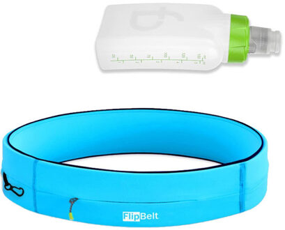 FlipBelt Rits Lichtblauw - Running belt - Hardloopriem - L