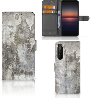 Flipcover Sony Xperia 1 II Telefoon Hoesje Beton