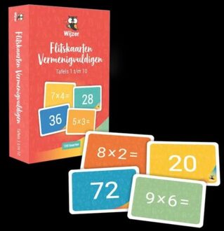 Flitskaarten Vermenigvuldigen Tafels 1 T/M 10