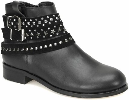 Flo 18K-195 Zwarte Vrouwen Laarzen Butigo 39