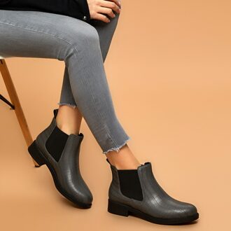 Flo Cornelİa Zwarte Vrouwen Laarzen Butigo Grijs / 36