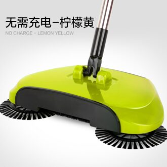 Floor Cleaning Machine Borstel Hand Push Veegmachines Bezem Cleaning Floor Cleaner Huishoudelijke Odkurzacze Huishoudelijke Verhandelt BJ50SZ geel