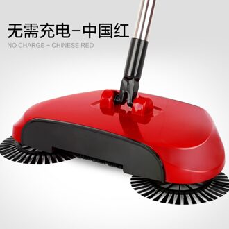 Floor Cleaning Machine Borstel Hand Push Veegmachines Bezem Cleaning Floor Cleaner Huishoudelijke Odkurzacze Huishoudelijke Verhandelt BJ50SZ rood