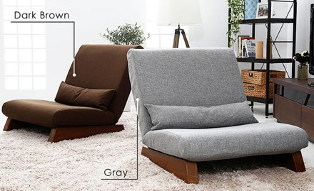 Floor Folding Single Seat Sofa Bed Modern Fabric Japanese Living Room Furniture Armless Lounge Recliner Occasional Accent Chair
