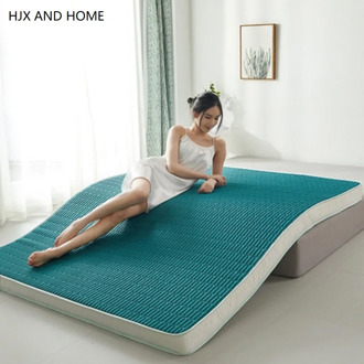 Floor mat 95D Thai latex filling Mattress Foldable Slow rebound Tatami Cotton Cover Bedspreads 5/9cm thickness Size