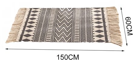 Floor Mat Retro Tapijten Voor Thuis Woonkamer Zachte Wasbare Tassel Home Tapijten Tafelloper Deur Mat Thuis decoratie 0098-1