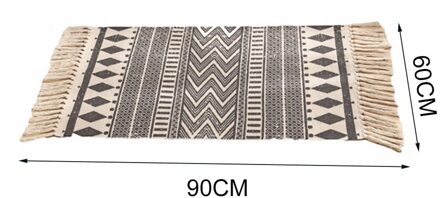 Floor Mat Retro Tapijten Voor Thuis Woonkamer Zachte Wasbare Tassel Home Tapijten Tafelloper Deur Mat Thuis decoratie 0098