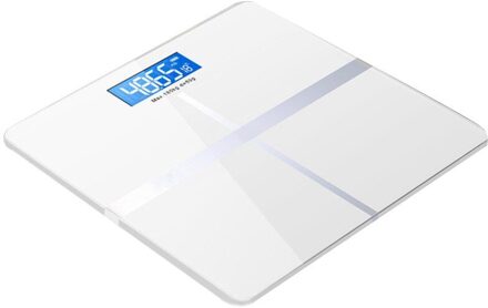 Floor Weegschalen Wetenschappelijke Smart Weegschalen Elektronische Lcd Digitale Lichaamsgewicht Bmi Badkamer Balans Bluetooth-App Android Of Ios wit