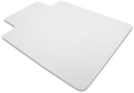 Floortex Vloerbeschermer met uitsparing - Antistatisch PVC - Harde vloer - 90x1 Transparant
