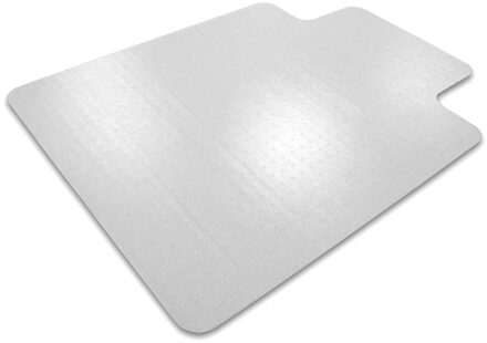 Floortex Vloerbeschermer met uitsparing - Antistatisch PVC - Tapijt - 90x120 cm Transparant