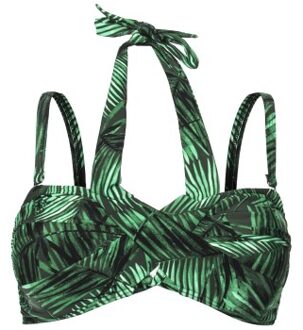 Flora Bikini Bandeau Print * Actie * Versch.kleure/Patroon,Blauw,Bruin,Groen - Small
