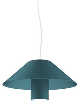 Flora Hanglamp, 1x Gu10, Blauw Mediterraan, D.25cm