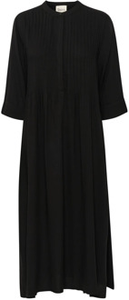 Flora Lange Jurk My Essential Wardrobe , Black , Dames