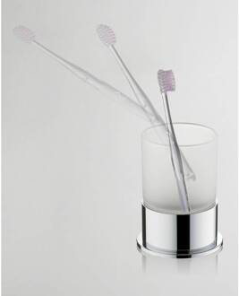 Flora Vrijstaande Tandenborstelhouder Chroom Aqua Splash