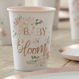 Floral Baby In Bloom Bekers (8st) Multikleur - Print