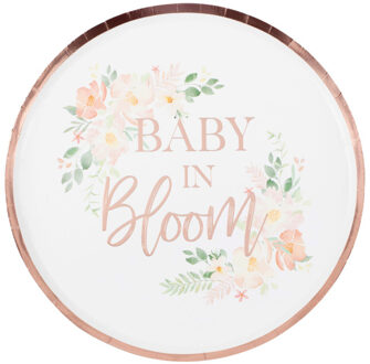 Floral Baby In Bloom Bordjes (8st) Multikleur - Print