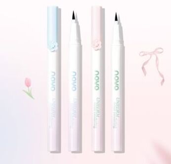 Floral Glitz Precision Liquid Eyeliner - 2 Colors 01# Black - 0.6ml