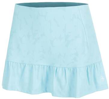 Floral Jacquarded Rok Dames-Lichtblauw - S