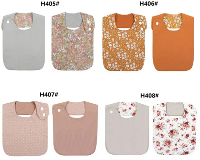 Floral Vintage Baby Double-Side Cotton Bibs Bandana Girls Feeding Saliva Towel