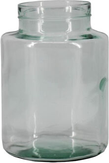 Floran Bloemenvaas Bela Arte - transparant glas - H20 cm - melkbus vaas met smalle hals