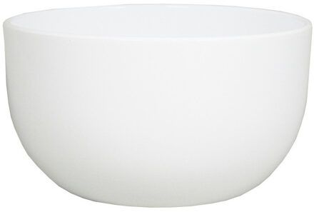 Floran Bloempot - schaal - wit - glanzend - keramiek - 26 x 14 cm