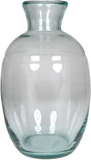 Floran Bol bloemenvaas - glas - transparant - smalle hals - 18 x 29 cm