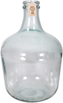 Floran Luxe glazen karaf vaas/vazen 12 liter smalle hals 28 x 42 cm